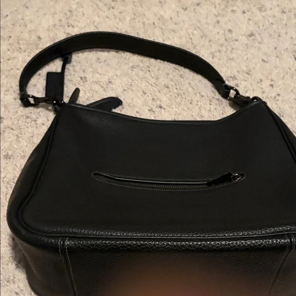 Coach Cary Black Leather Shoulder Bag - Picture 6 of 11